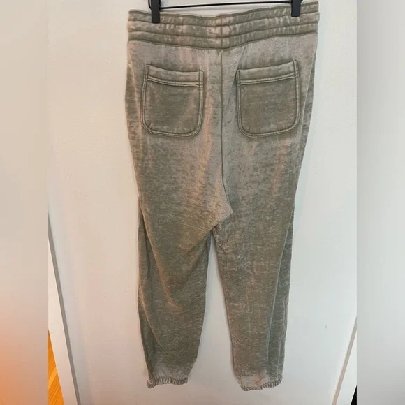 Anthropologie Saturday Sound Lose Lounge Sweatpants Sage Green Drawstring - Picture 8 of 9